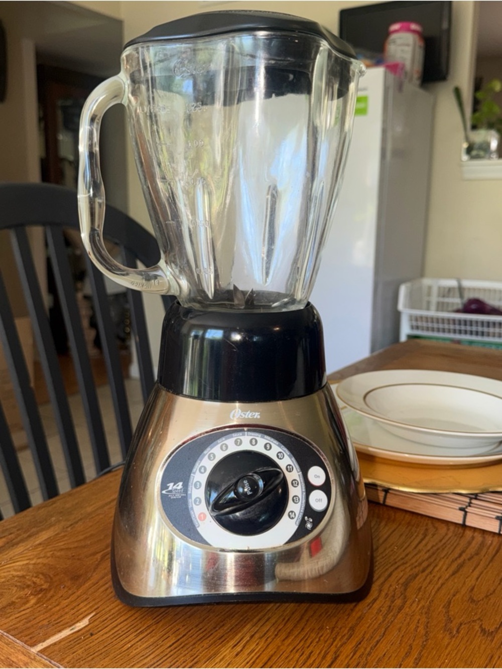 Oster Bronze and Black Countertop Blender with Glass Pitcher
